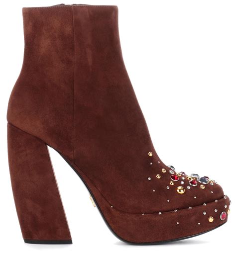 nordstrom prada suede boots|Prada ankle boots women's.